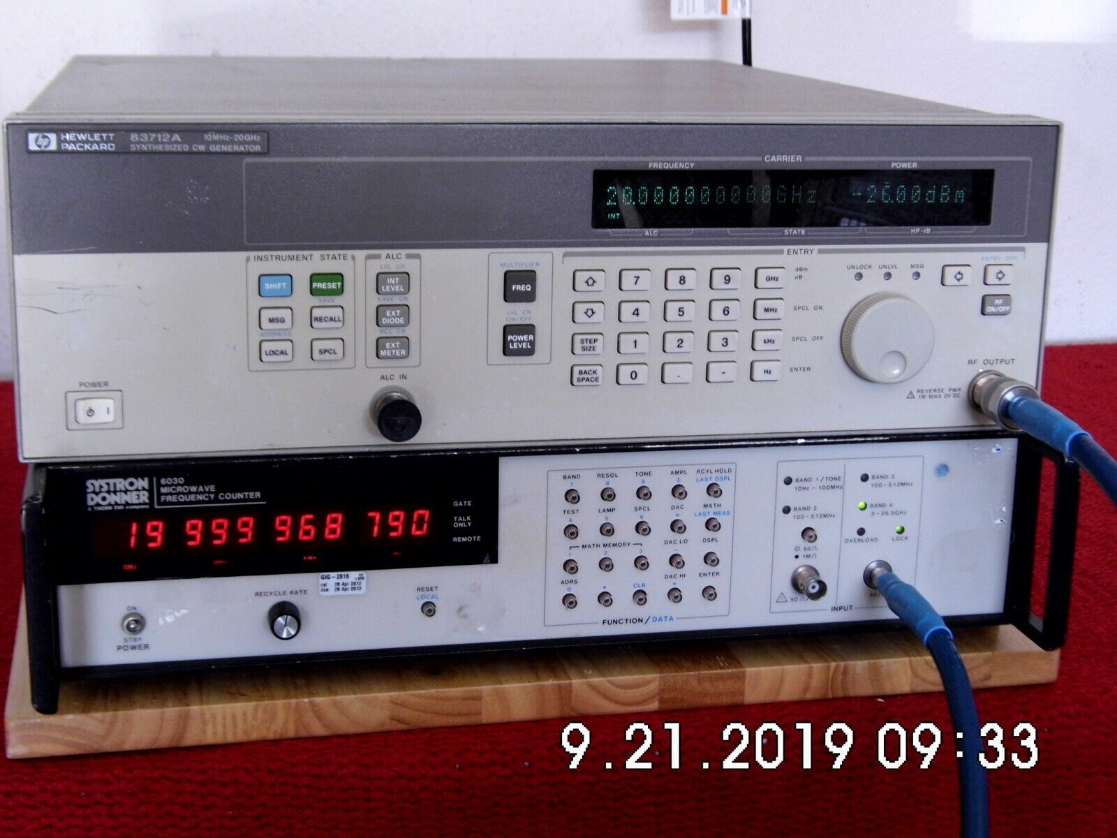Systron Donner 6030 microwave frequency counter 10hz-26.5Ghz Systron Donner 6030 microwave frequency counter 10hz-26.5Ghz